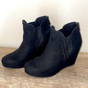 Black Suede Booties